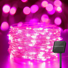 Solar String Lights - 33Ft, 100 LED Outdoor Fairy Lights