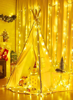 66FT 200 LED Christmas Tree Lights, Twinkle Fairy Lights String with 8 Flashing Modes String Lights for Indoor Bedroom Outdoor Christmas Trees Garland Wreath Holiday Decorations