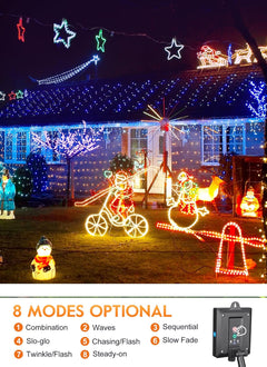 Solar Rope Lights - 39 FT, 100 LED, Waterproof, Multicolor