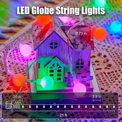RGB LED String Lights - 21FT, 60 LED Battery Operated