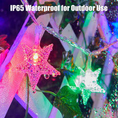 Star String Lights - 17 FT, 50 LED, Multicolor, Battery Operated