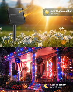 Solar Rope Lights - 39FT, 100LED Outdoor Solar String Lights