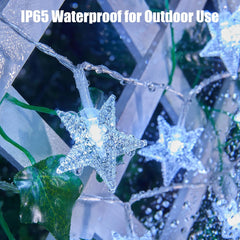 Star String Lights - 17 FT, 50 LED, Multicolor, Battery Operated