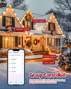 Color Changing Christmas Lights - 165Ft, 500 LED Smart String Lights