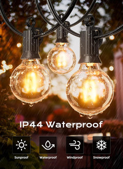 50 Pack G40 5W 120V Globe Incandescent Glass Bulbs