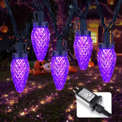 66 FT C9 LED String Lights - 100 Strawberry-Shaped LEDs