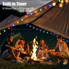 Star String Lights - 17 FT, 50 LED, Multicolor, Battery Operated