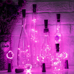 10 Pack 20 LEDs Waterproof Wine Bottle Cork Lights Mini Fairy Lights for Wedding Party DIY Decor