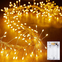 Battery Operated Fairy Lights - 2 Pack, 10 FT, 120 LEDs, Waterproof