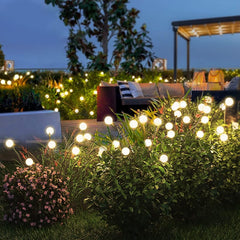 Solar Garden Lights - 4 Pack, 48 LED Firefly Lights