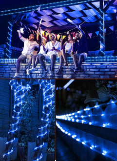 39FT Solar String Lights - 100 LED Waterproof Rope Lights