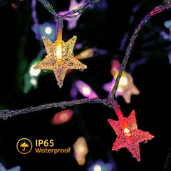 Color Changing Star String Lights - 17 ft 50 LED Fairy Lights