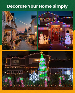 Commercial 250FT/500FT C9/E17 Christmas Light Sockets Set Spool, C9 String Light Stringer 12" Spacing Green Wire