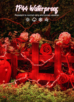 12 Feet 50 Count Incandescent Bulbs Mini Lights for Indoor Outdoor Xmas Tree Easter Valentine’s Day Wedding