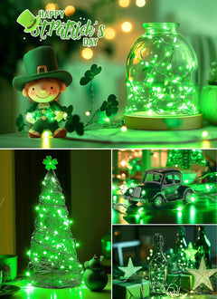 33ft Battery Operated Fairy Lights with Remote, Waterproof & Dimmable