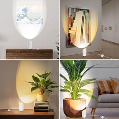 LED Spotlights - 2 Pack Uplighting Floor Can Lights with Remote