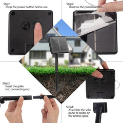 132ft Copper Wire Solar String Lights - 400 LED, Waterproof, 8 Modes