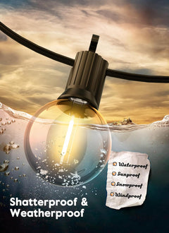 G40 1W 120V Globe LED Light Bulbs, Warm White