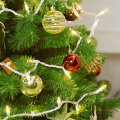 2 Pack 39FT LED Christmas Mini Lights with 100 Clear Bulbs, Warm White