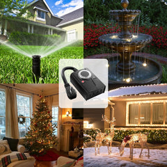 Outdoor Light Sensor Timer - Waterproof, Mechanical Plug-in Timer
