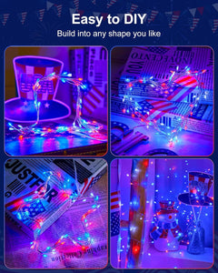 Cluster Lights on Silver Wire, AA Battery Operated