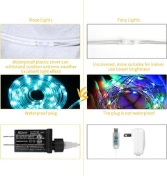 Color Changing Rope Lights - 33FT, 16 Colors