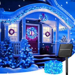 Solar String Lights - 33Ft, 100 LED Outdoor Fairy Lights