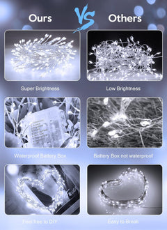 Battery Operated Fairy Lights - 5ft 60 LEDs, Remote