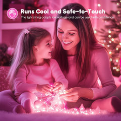 Pastel Fairy Lights with Timer - 7ft Waterproof String Lights