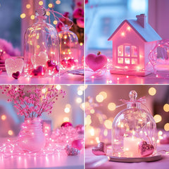 Pastel Fairy Lights with Timer - 7ft Waterproof String Lights