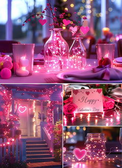 66Ft 200 LED Fairy String Lights, White Fairy Lights with Remote