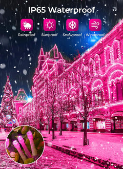 Solar String Lights Outdoor - 80FT 200 LED, 8 Modes, Waterproof