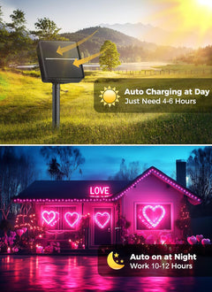 Solar String Lights Outdoor - 80FT 200 LED, 8 Modes, Waterproof