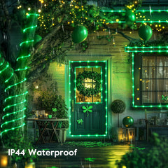 2 Pack Battery Operated Christmas Lights - 66FT 200 LED Rope Lights