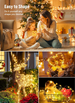 Smart Fairy Lights - 2 Pack, 33 FT, 100 LED, Bluetooth, Remote