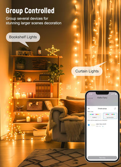 Smart Fairy Lights - 2 Pack, 33 FT, 100 LED, Bluetooth, Remote
