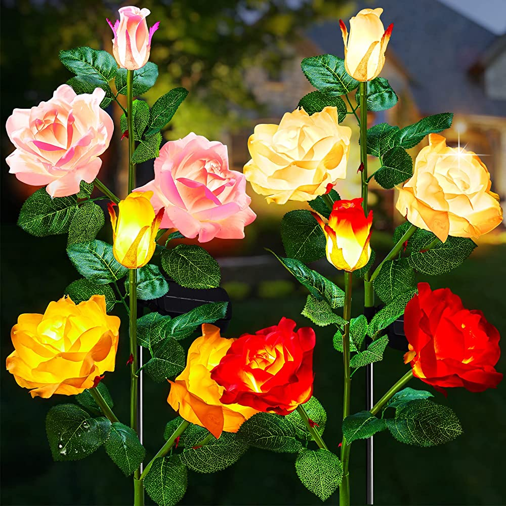 1 x 4 Pack / Rose / LED