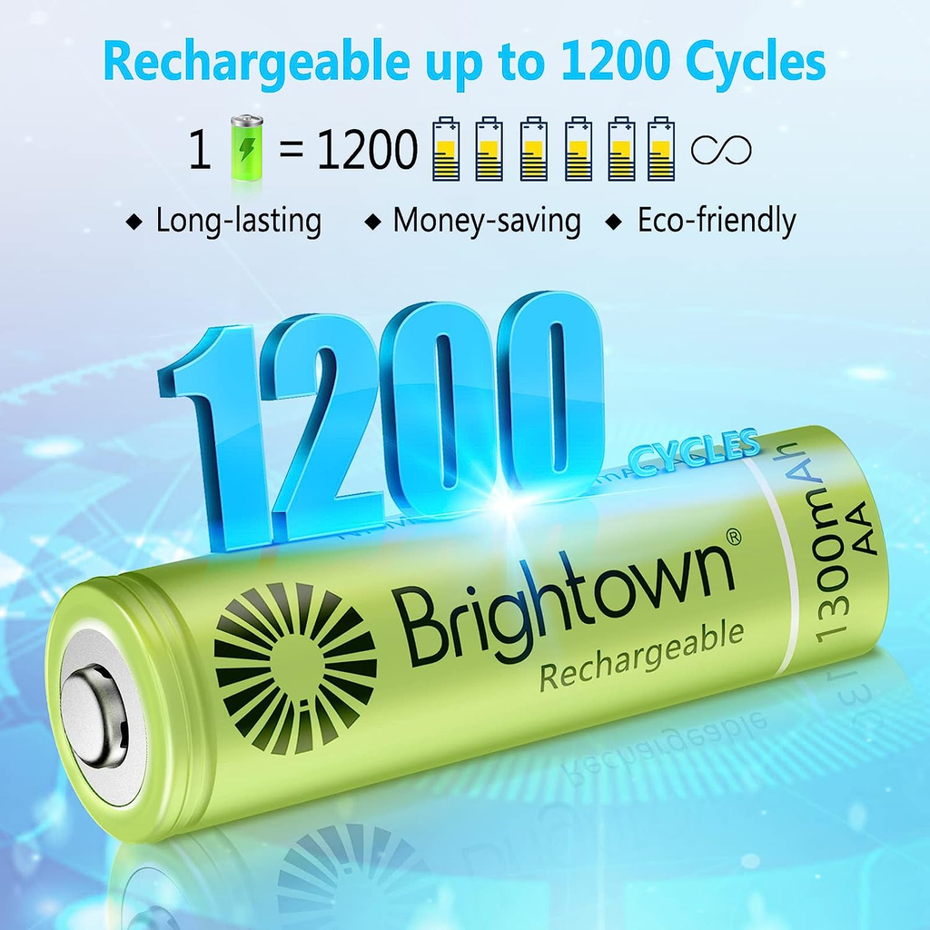 8 Count / 1300mAh / AA Battery