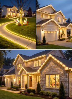 Brightown 300 LED C9 Xmas String Lights,195FT Warm White,8 Modes Timer