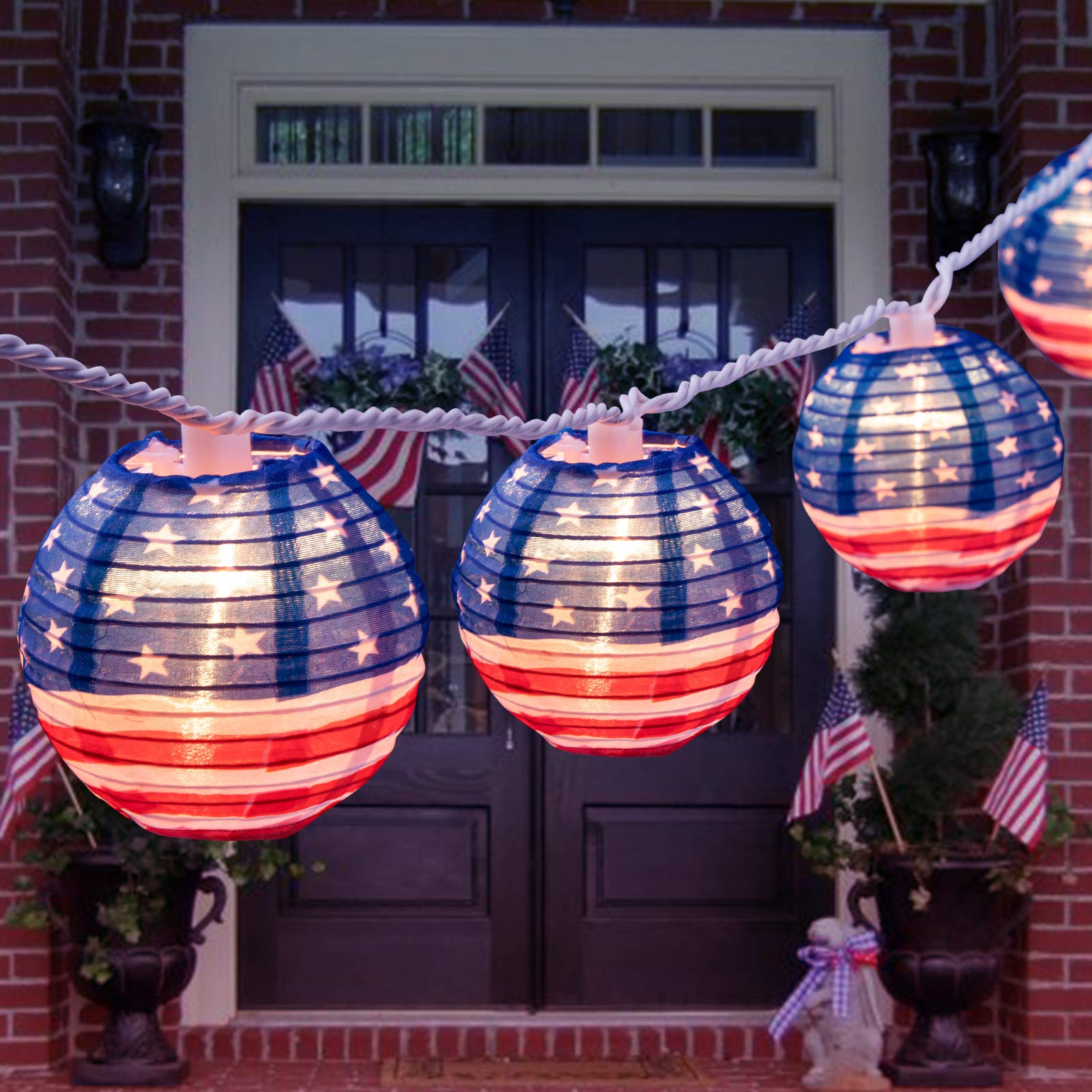 American Flag Lantern Lights, Independence Day