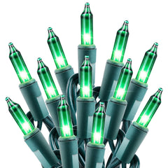 1 x 25 Feet / 100 Bulbs / Green
