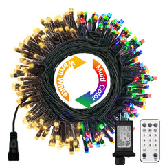 F5 Mini Lights with Adapeter & Remote, 8 Modes