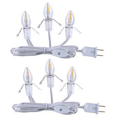 Accessory Cord with 3 C7 LED Light Bulbs