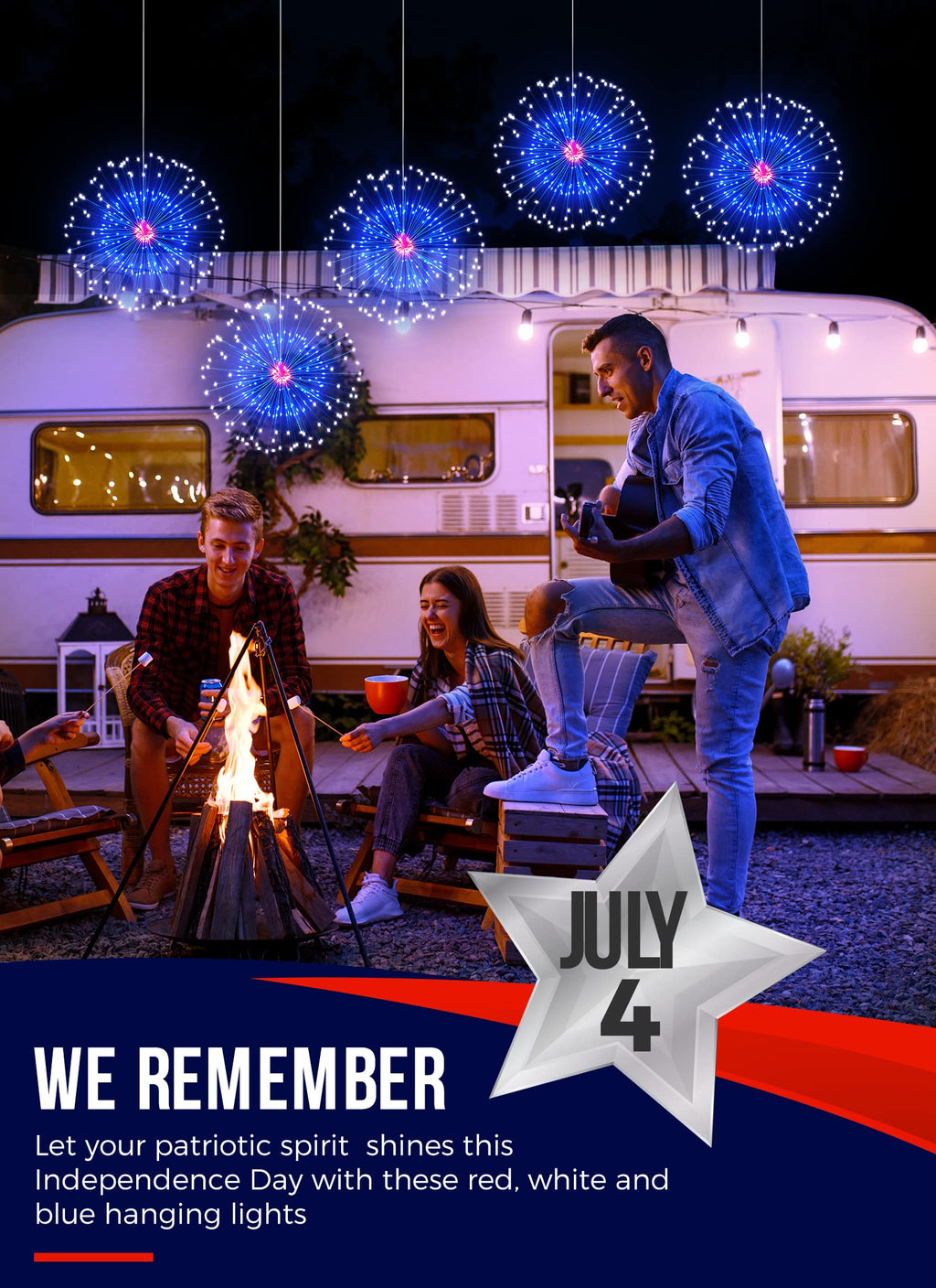 2 Pack / 10.6 Inches / 180 LED / Remote