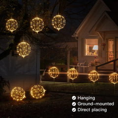 Christmas LED Starlight Sphere with Stake