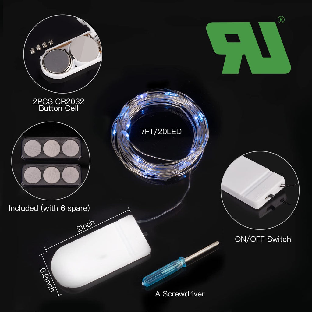 12 x 7 Feet / 20 LED / Blue