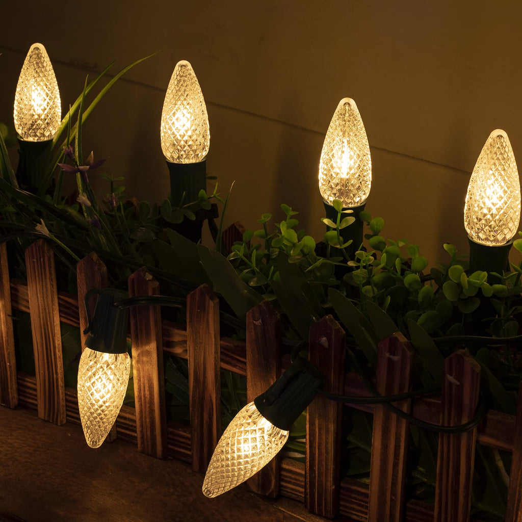 2 Pack / 25.7 Feet / 20 LED / Warm White