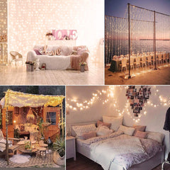 66 Feet / 200 LED / Warm White / Green Wire