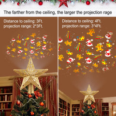 10 Inches / Golden Star Topper / 6 Switchable Films Projection