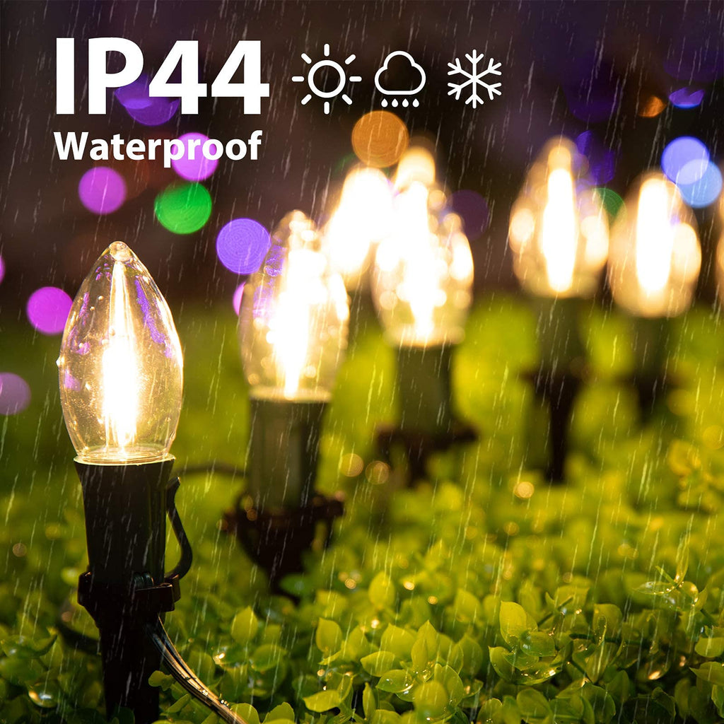 2 Pack / 25.7 Feet / 20 LED / Warm White